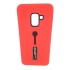 Cover Kickstand Matte With Finger Strap Samsung Galaxy A8 2018 A530 Red